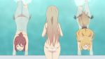  3girls animated animated_gif ass bikini butt_crack eyes_closed glasses multiple_girls noda_kotone pool sakura_trick sonoda_mitsuki swimming swimsuit takayama_haruka water 