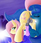  2016 abstract_background anatomically_correct animal_genitalia animal_penis anus balls bed blue_eyes blue_fur blue_hair blush butt cutie_mark dickgirl dickgirl/female duo equine equine_penis erection eyes_closed female feral fluttershy_(mlp) friendship_is_magic fur hair hi_res horn horse intersex intersex/female looking_back mammal my_little_pony oral penis pillow pink_hair pony princess_luna_(mlp) saliva sex tongue tongue_out twiren unicorn yellow_fur 