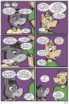  2018 anthro buckteeth clothed clothing comic donkey english_text equine female horse jennifer_(study_partners) male mammal open_mouth purple_background simple_background speech_bubble study_partners teeth text thunderouserections tongue woody_(study_partners) young 