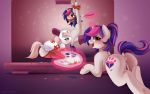  2015 ball_gag blue_eyes blush bound clothing creating_art cunnilingus cutie_mark drawing duo earth_pony equine fan_character female female/female feral friendship_is_magic fur gag giddyflirt guinefurrie hair hat horn horse legwear looking_at_viewer looking_back mammal my_little_pony nurse nurse_redheart_(mlp) oral palette pencil_(object) pink_hair pony presenting pussy pussy_juice sex stockings tongue unicorn vaginal white_fur 