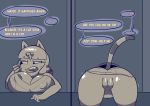  2018 4_fingers animal_crossing ankha anthro areola big_breasts big_butt breasts butt cat clothed clothing digital_media_(artwork) egyptian english_text feline female freepancakes fur hair hi_res huge_breasts lying mammal navel nintendo nipple_bulge open_mouth pussy short_stack simple_background solo teeth text thick_thighs video_games voluptuous wide_hips 