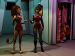  3d_(artwork) alien anthro caitian clothing digital_media_(artwork) feline female fur group hair human m&#039;ress male mammal montgomery_scott_(star_trek) redfern star_trek uhuru 