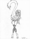  clothing clothing_lift david_lillie dreamkeepers female kalei panties sketch skirt skirt_lift solo underwear 