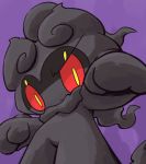  2017 ambiguous_gender legendary_pok&eacute;mon marshadow nettsuu nintendo pok&eacute;mon pok&eacute;mon_(species) red_sclera simple_background solo video_games yellow_eyes 