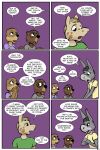  2018 anthro beaver breasts buckteeth clothed clothing comic dialogue donkey english_text equine eyewear female glasses horse jennifer_(study_partners) lisa_(study_partners) male mammal mustelid open_mouth otter rodent sarah_(study_partners) speech_bubble study_partners teeth text thunderouserections tongue woody_(study_partners) young 