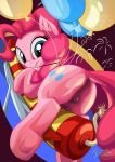  2015 animal_genitalia animal_pussy anus balloon butt earth_pony equine equine_pussy female feral fireworks friendship_is_magic hi_res horse looking_at_viewer looking_back mammal my_little_pony mysticalpha pinkie_pie_(mlp) pony pussy solo teats 