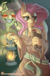  anthro atane27 book breasts clothed clothing convenient_censorship digital_media_(artwork) duo equine female flutterbat_(mlp) fluttershy_(mlp) friendship_is_magic grin hair hi_res holding_object long_hair mammal my_little_pony nude patreon pegasus smile wings 