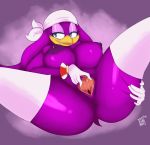  2018 anthro areola avian beak big_breasts bird blue_eyes breasts clitoris clothing digital_media_(artwork) eyelashes female gloves hi_res l-a-v_(artist) legwear nipples non-mammal_breasts pussy solo sonic_(series) sonic_riders spread_legs spread_pussy spreading swallow_(bird) wave_the_swallow yellow_beak 