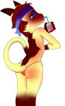  anthro beverage blue_eyes butt cat clothing cub cute drinking feline fur happy invalid_tag juice_box liam mammal multicolored_fur rpg-kitty shiny_fur siamese simple_background smile standing straw thong white_background young 