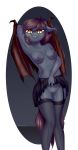  2017 anthro areola bat_pony bat_wings biting_lip black_hair bottomless breasts clitoris clothed clothing clothing_lift equine erect_nipples eyebrows eyebrows_visible_through_hair eyelashes fan_character fangs female flashing floppy_ears fur garter_belt garter_straps grey_background hair hand_behind_head hi_res inner_ear_fluff legwear mammal membranous_wings mostly_nude my_little_pony navel nipples portrait pose presenting presenting_pussy pussy raised_eyebrow short_hair signature simple_background skirt skirt_lift slit_pupils smile solo standing stockings teeth thigh_highs three-quarter_portrait topless ventress vincher wings yellow_eyes 