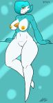  2018 beauty_mark big_breasts breasts choker eyewear female flat_colors gardevoir glasses jeffthehusky looking_at_viewer nintendo nipples nude pok&eacute;mon pok&eacute;mon_(species) pussy slightly_chubby smile standing thick_thighs video_games wide_hips 