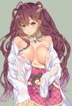 erect_nipples ichinose_shiki no_bra open_shirt see_through shigaoka_touki the_idolm@ster the_idolm@ster_cinderella_girls 
