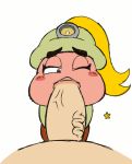  animated armor blush colored deep_throat drooling edit fellatio female goomba goombella helmet k--10 male male/female mario_bros nintendo not_furry oral paper_mario penis saliva sex video_games 