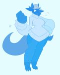  anthro big_hands clothed clothing dragon female hat kili_(kilinah) kilinah no_pupils solo standing sweater wide_hips 