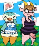  animal_crossing anthro avian bird caprine dickgirl female goat intersex klutzatdusk mammal nintendo penguin penis roy_mccloud short_stack sprinkle_(animal_crossing) velma_(animal_crossing) video_games 