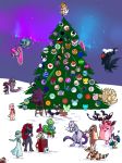  &lt;3 absolutely_everyone arbok audino celebi charizard chatot christmas cofagrigus darkrai delibird dragonair eeveelution emolga gardevoir gengar group holidays hoopa houndoom jen_(vf) kecleon krokorok legendary_pok&eacute;mon lopunny lurantis luvdisc marill medicham mew mewtwo mudkip murkrow n_(pokemon) ninetales nintendo pok&eacute;mon pok&eacute;mon_(species) quilava sandshrew scarf shiny_pok&eacute;mon sneezing snorunt stunfisk sulfurbunny_(artist) tree umbreon victini video_games voltorb wartortle weavile wes wigglytuff zoroark 