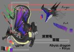  abyss_dragon blue_tongue dragon kiryu penis scalie tentacles western_dragon wings 