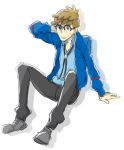  1boy blonde_hair glasses male male_focus mullein_(pokemon) pokemon pokemon_(game) pokemon_(sm) solo 