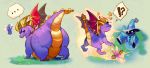  dragon magic_user overweight sparx spyro spyro_the_dragon uzucake video_games 