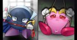  2016 ambiguous_gender blush box_xod clothing duo female galacta_knight kirby_(series) meta_knight nintendo not_furry pussy smile video_games 