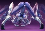  alien anus bent_over breasts butt eyeless female mirage_(warframe) mouthless nipples not_furry plantigrade pochincoff pussy raised_heel solo tenno vaginal video_games warframe ポチンコフ_(artist) 