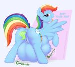  anal_vore anus augustbebel english_text equine friendship_is_magic horse implied_digestion mammal my_little_pony open_mouth pony pussy rainbow_dash_(mlp) text vore 