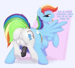  anal anal_penetration anal_vore animal_genitalia animal_penis augustbebel balls dickgirl english_text equine equine_penis friendship_is_magic horse intersex mammal my_little_pony pegasus penetration penis pony rainbow_dash_(mlp) text vore wings 