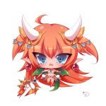 :d absurdly_long_hair absurdres ahoge bad_id bad_pixiv_id bangs big_head blush breasts cameltoe chibi commentary_request dragon_girl dragon_horns dragon_tail dragon_wings earrings eyebrows_visible_through_hair fang gem green_wings groin hair_between_eyes hair_ornament highres holding holding_staff horns jewelry large_breasts long_hair looking_at_viewer muuran navel open_mouth orange_hair outstretched_arms panties pointy_ears revealing_clothes shironeko_project sidelocks signature simple_background smile solo spread_arms staff standing standing_on_one_leg tail tetra_(shironeko_project) two_side_up underwear very_long_hair white_background white_panties wings 