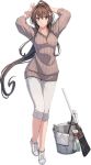  alternate_costume bottle breasts broom brown_eyes brown_hair brown_sweater bucket closed_mouth collarbone flower full_body hair_flower hair_intakes hair_ornament kantai_collection large_breasts long_hair long_sleeves looking_at_viewer mop official_art pants ponytail ribbed_sweater shizuma_yoshinori shoes sidelocks smile solo spray_bottle sweater towel transparent_background very_long_hair white_footwear white_pants yamato_(kantai_collection) 
