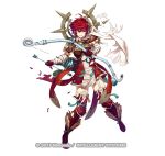  ahoge alternate_costume armor arrow bangs boots bow_(weapon) breastplate capelet clenched_teeth company_name copyright cozy dated dress fire_emblem fire_emblem_heroes fire_emblem_if full_body garter_straps gloves hair_between_eyes hinoka_(fire_emblem_if) holding holding_arrow holding_bow_(weapon) holding_weapon japanese_clothes legs_apart looking_afar o-ring official_art pelvic_curtain quiver red_dress red_eyes red_footwear red_gloves red_hair red_legwear scarf short_dress short_hair sidelocks simple_background solo spiked_hair tassel teeth thighhighs torn_clothes weapon white_background white_scarf wince zettai_ryouiki 