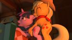  16:9 3d_(artwork) all_fours animal_genitalia applejack_(mlp) bite butt cum cum_in_pussy cum_inside dickgirl dickgirl/female digital_media_(artwork) doggystyle duo ear_biting earth_pony equine erection female feral feral_on_feral friendship_is_magic from_behind_position hair horn horse intersex intersex/female mammal mostly_nude mr.tektite multicolored_hair my_little_pony nude penis pony sex source_filmmaker twilight_sparkle_(mlp) two_tone_hair unicorn 