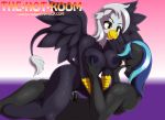  anthro anthrofied avian beak black_fur black_nipples blue_hair breasts cum dekomaru duo earth_pony equine erection eyes_closed feathered_wings feathers female fur gradient_background gryphon hair horse male male/female mammal my_little_pony nipples nude on_top penis pony simple_background thehotroom white_hair wings yellow_eyes 
