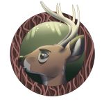  cervine chippidraws chocolatechippi invalid_tag male mammal portrait white_tailed_deer 