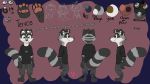  bracelet close-up derp_eyes eyewear firelex_(artist) happy invalid_tag jewelry mammal model_sheet necklace paws procyonid raccoon ringed_tail simple_background standing sunglasses tervos_(artist) tervos_(character) watch 