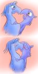  avian bassywolfeh beak bird blu_(rio) blue_macaw blush duo feral hi_res kissing macaw male male/male parrot rio rio_2 roberto_(rio) 