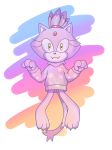  blaze_the_cat cat chippidraws chocolatechippi clothing feline female mammal rainbow sonic_(series) sonic_the_hedgehog sweater 