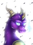  2016 blue_eyes digital_media_(artwork) dragon horn icelectricspyro looking_at_viewer simple_background spines spyro spyro_the_dragon video_games white_background 