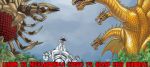  alien blue_sky bug dragon e.j._su forest gamera_(series) giant_monster giant_robot godzilla_(series) hydra insect kaijuu king_ghidorah legion_(gamera) mecha mechagodzilla monster robot sky trees 