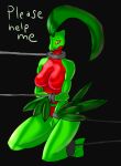  anthro breasts chain female grovyle nintendo pok&eacute;mon pok&eacute;mon_(species) pok&eacute;morph snizard solo video_games 