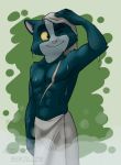  anthro avocato cat corgi_(artist) feline final_space fur male mammal solo towel wet wet_fur 