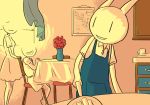  antelope apron child clothed clothing cooking family female flower gazelle group henry_(nq) hi_res inside kitchen male mammal nan_quest open_mouth open_smile painting papplemelon plant smile spoiler vase young 