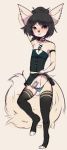  anthro canine chastity clothed clothing collar corset_piercings crossdressing ear_piercing fennec fox fredek666 girly male mammal misa piercing 