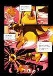  2013 anthro bathroom big_breasts blush bra breasts brown_fur brown_hair canine clothed clothing comic covering covering_self dress_shirt embarrassed eyewear female fox fur glasses hair japanese_text kemono mammal nude panties pink_eyes shirt sho sho_shibamoto solo spiral_eyes tears text toilet translation_request underwear undressing white_fur yellow_fur 