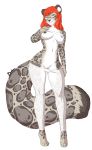  anthro bourbon._(artist) breasts clothing feline female flashing leopard looking_at_viewer mammal nipples pussy sheer_clothing smile solo standing translucent transparent_clothing wide_hips 