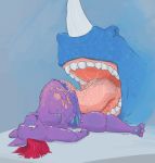  2016 absorption_vore anthro bashfulsprite cat diana duo feline gore mammal melting orgasm size_difference tongue_penetration vore 