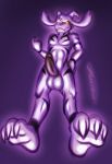  anthro asriel_dreemurr asriel_dreemurr_(god_form) balls bassywolfeh black_sclera boss_monster claws erection humanoid_penis male nude penis toe_claws undertale video_games white_balls yellow_eyes 