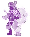  2017 3_fingers 3_toes 4_fingers anthro arcanine bell canine collar digital_drawing_(artwork) digital_media_(artwork) ear_piecing ear_piercing facial_piercing featureless_crotch frisky-lime fur hair harness hornbuckle hyena inflatable living_inflatable male mammal multicolored_fur nintendo nose_piercing nose_ring nozzle nude piercing pipe pok&eacute;mon pok&eacute;mon_(species) pool_toy rubber shiny simple_background solo spots spotted_hyena standing toes transformation video_games white_background 