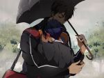  2boys free! male male_focus multiple_boys rain tagme umbrella yaoi 