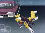  anthro chest_tuft claws digimon eyes_closed female impmon male male/female outside penetration penis pussy renamon sex size_difference spread_legs spreading sunhuiz tuft vaginal vaginal_penetration 