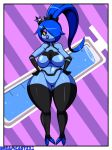  2018 big_breasts breasts dreamcastzx1 fan_character female huge_thighs nurse signature solo sonic_(series) zeti zixi_the_zeti 